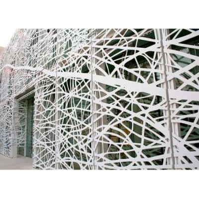 Building Decor Cladding System Laser Cutting Aluminum Exterior Perforated Wall Decorative Panels